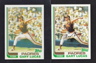 1982 Topps Pure True Blackless 120 Gary Lucas Padres Scarce B Sheet