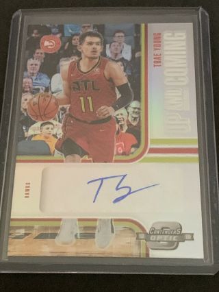2018 - 19 Optic Contenders Trae Young Up And Coming Auto 38/99