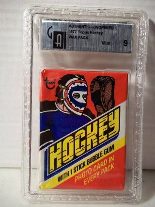 1977 - 78 Topps Hockey Wax Pack Gai Graded 9 Nhl Collectible Cards