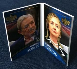 Hillary Clinton/ George Soros Decision 2016 Party Pals Gold Foil Booklet