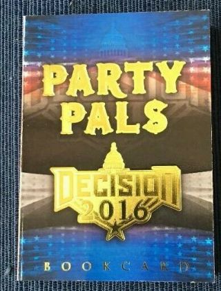 HILLARY CLINTON/ GEORGE SOROS DECISION 2016 PARTY PALS GOLD FOIL BOOKLET 3