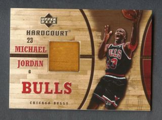 2006 - 07 Upper Deck Hardcourt Michael Jordan Hof Floor Patch Chicago Bulls