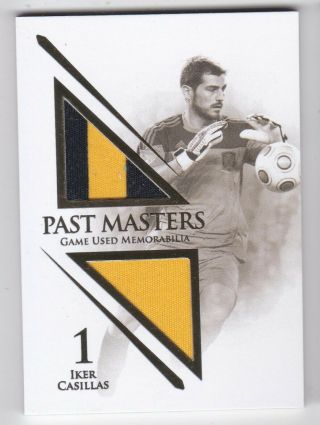 2018 Futera Iker Casillas Pasr Masters Game Jersey Patch 35/38 Spain