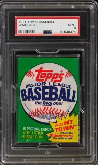 1981 Topps Baseball Wax Pack Psa 9 (pwcc)