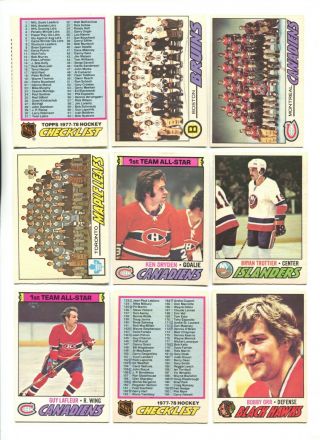 1977 - 78 Opc O - Pee - Chee Complete 396/396 Full Set Ex - Mt