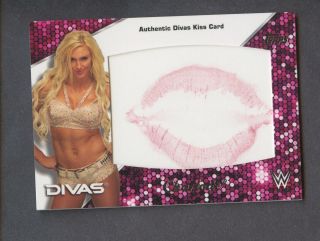 2019 Topps Wwe Wrestling Divas Charlotte Kiss Card 12/99