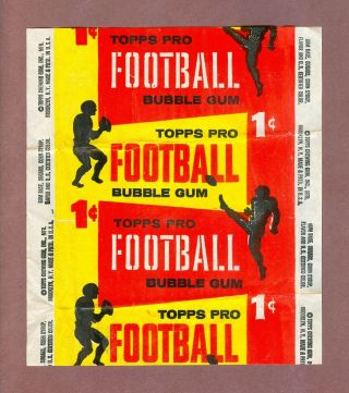 1958 Topps Football 1 Cent Wrapper