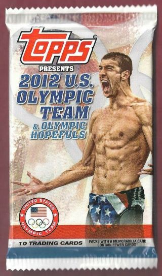 2012 Topps Us Olympic Team Auto/relic/stamp Hot Pack Michael Phelps/hope Solo?