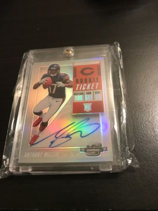 2018 Contenders Optic Anthony Miller Rc Auto Rookie Chicago Bears