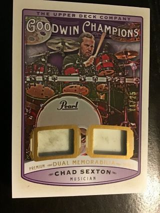2019 Goodwin Champions Chad Sexton Dual Premium Memorabilia Card M2 - Cs