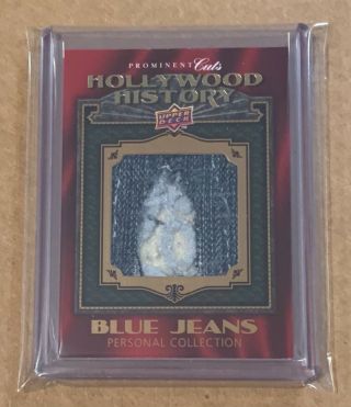 2009 Upper Deck Prominent Cuts Britney Spears Jumbo Swatch Blue Jeans Relic Rare