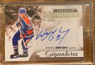 2015 - 16 Ud Premier Wayne Gretzky Legendary Premier Signatures Autograph On Card