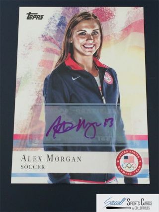2012 Topps Usa Olympics Autograph 90 Alex Morgan Uswnt Auto (c),  Sewall