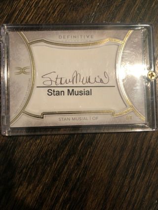 2018 Topps Definitive Stan Musial Auto 1/1