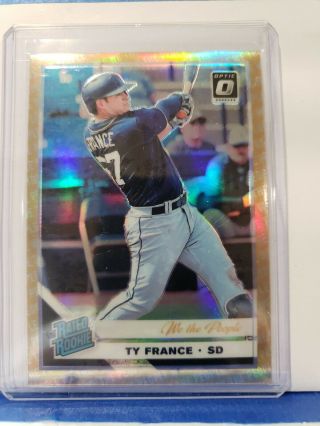 2019 Donruss Optic Ty France Rookie Card We The People Parallel Refractor /76