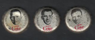 1964 - 65 Coca Cola Detroit Red Wings Caps Full Team Set 18/18