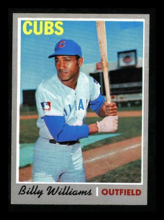 1970 Topps " Billy Williams " Chicago Cubs 170 Nm/nm,  Centered (combined Ship)