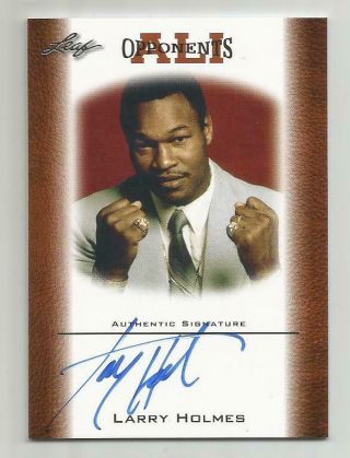 2010 Leaf Muhammad Ali Opponents Larry Holmes Autograph Oau - 19