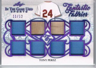 2019 Leaf In The Game Tony Perez 8 Piece Jersey Bat /12