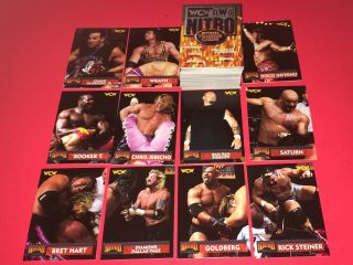 1999 Topps Wcw/nwo Nitro Wrestling 72 Card Complete Sst