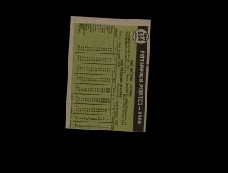 1961 Topps 554 Pittsburgh Pirates Team EX D1,  000701 2