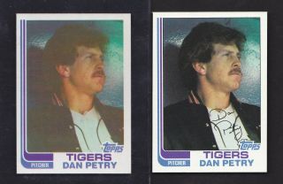 1982 Topps Pure True Blackless 211 Dan Petry Tigers Ultra Scarce C Sheet