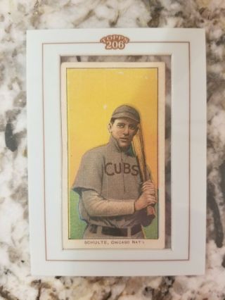 Wildfire Schulte 2002 Topps 206 T206 Buyback 1909 - 1911 Cigarette Piedmont Cubs