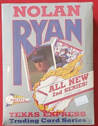 1992 Pacific (nolan Ryan) Texas Express (2nd Series) 36 Pack Box