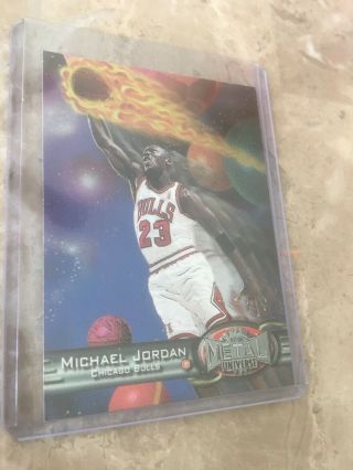 1997 - 1998 Metal Universe Michael Jordan 23 Chicago Bull Hot Trending Card