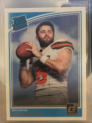 2018 Panini Donruss Baker Mayfield Rated Rookie Rc Card 303 Cleveland Browns