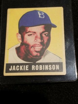 Jackie Robinson 1948 Leaf Rookie 79 Red Hot Rc Card