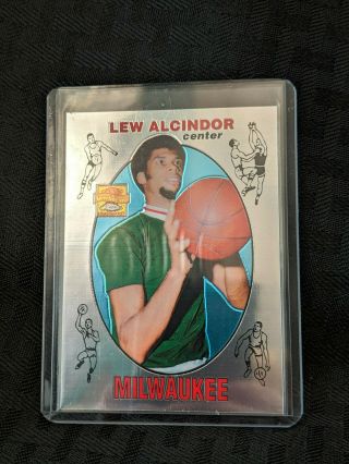 2002 Lew Alcindor 25 Topps Chrome Refractor Basketball Card Nba Kareem Abdul -