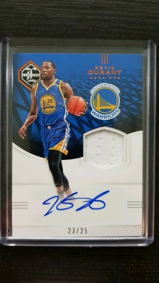 2016 - 17 Kevin Durant Panini Limited Patch Auto /25
