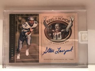 Steve Largent 2018 Panini One Autograph Ring Of Honor Auto Seahawks 80