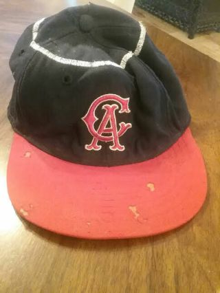 1965 Ed Sukla California Angels Signed Game Worn Mcauliffe Baseball Cap