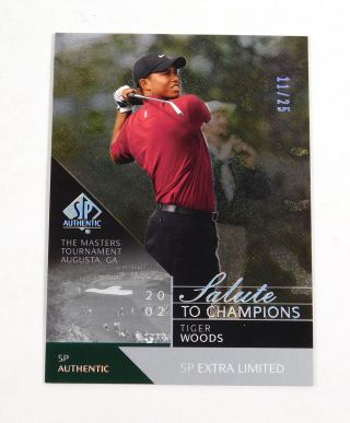 2003 Sp Authentic Tiger Woods 101 Extra Limited 11/25