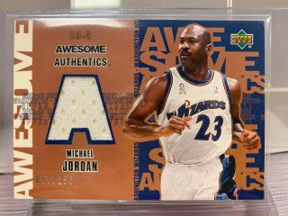 Michael Jordan 2002 - 03 Ud " Awesome Authentics " Game Card Mj - A (57/250)