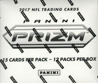 2017 Prizm Fat Pack Football Box 15 Cards Per Pack 12 Packs Per Box Red White Bl