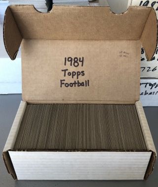 1984 Topps Football Near Complete Set (394/396) Missing Elway And Marino Rc