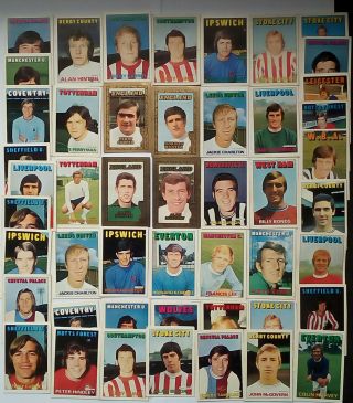 Vintage A&b,  C Football Bubble - Gum Cards 48 In Total.