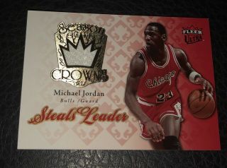 Michael Jordan 2007 - 08 Fleer Ultra Season Crowns Game - Jersey Card Sc - 2