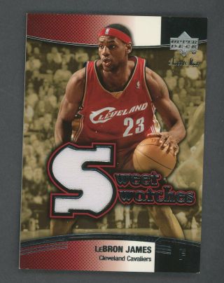 2004 Upper Deck Sweet Shot Lebron James Jersey Cleveland Cavaliers