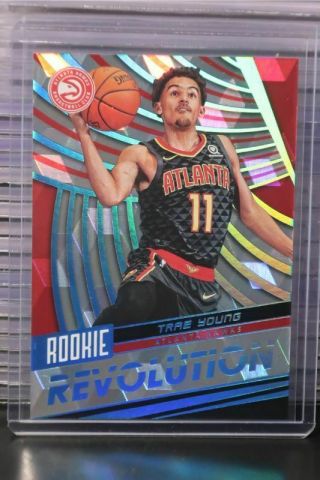 2018 - 19 Revolution Trae Young Rookie Revolution Cubic Parallel Rc 02/50 Cmy