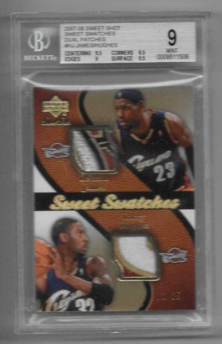 2007 - 08 Ud Sweet Spot /25 Lebron James 4 - Color Patch Swatch - Bgs 9