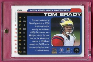 2000 Pacific Paramount TOM BRADY Rookie RC 138 Possible BGS/PSA 10 Grade Ready 2