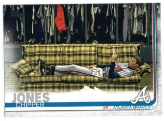 Chipper Jones 2019 Topps Series 2 Variation Sp 587 Atlanta Braves -