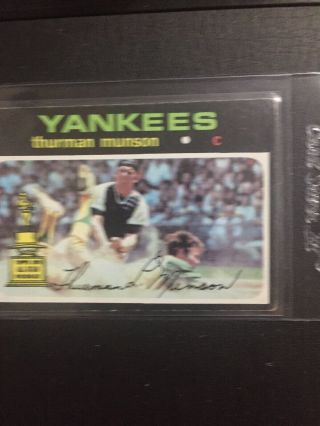 1971 Topps Thurman Munson York Yankees 5 Baseball Card
