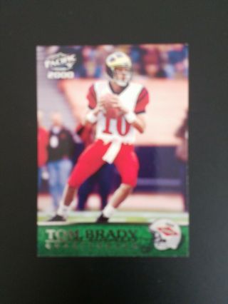 Tom Brady 2000 Pacific Rookie Card England Patriots 403 Nfl Football Card
