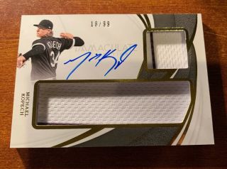 Michael Kopech 2019 Immaculate Dual Relic Auto /99 White Sox