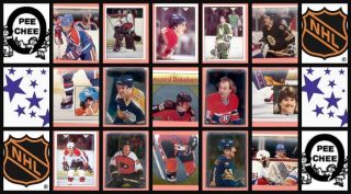 1983 O - Pee - Chee Nhl Hockey Sticker Complete Set Of 330 Pelle Lindbergh Rookie